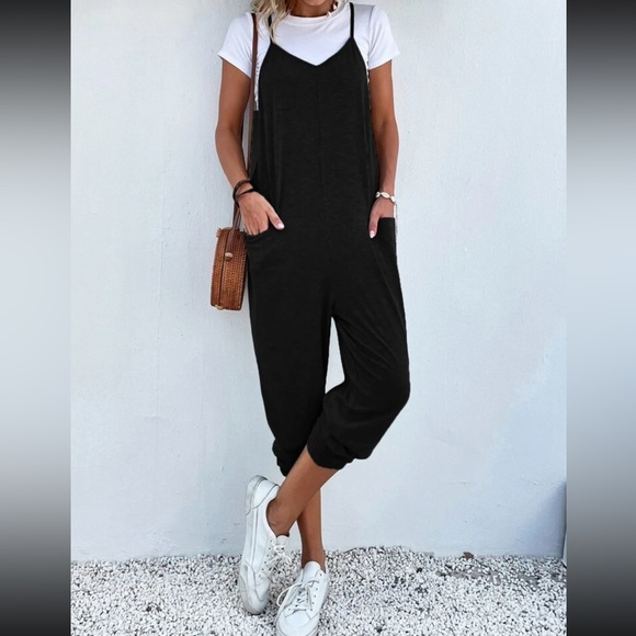 Boho dual pockets cami jumpsuit - Picture 10 of 16